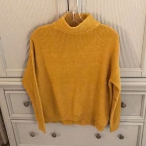 Gold mock neck sweater